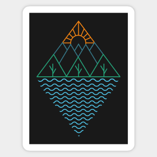 Minimalist Landscape Sticker